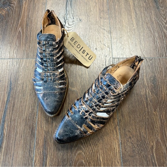 NWT Bed Stu Las Cruces Huarache Woven Pointed Toe SZ 6 - Picture 2 of 8